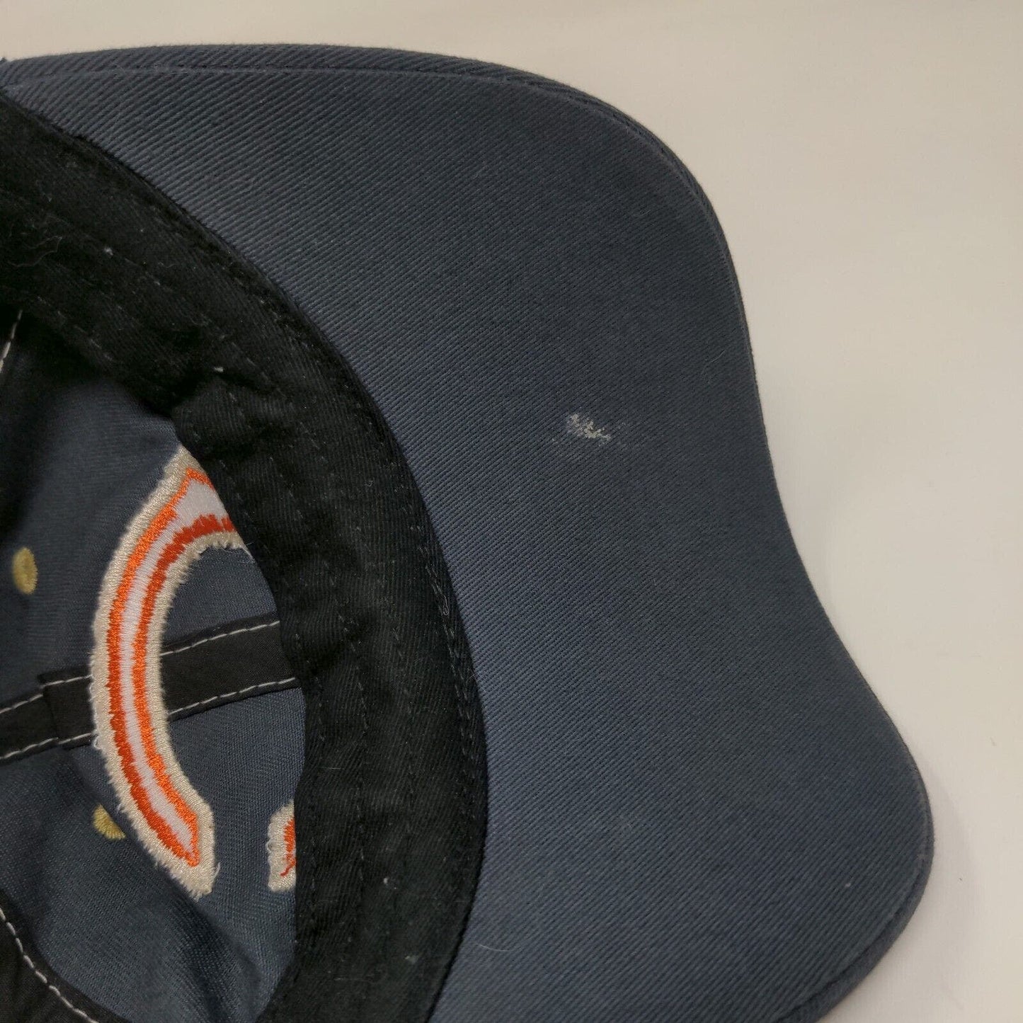 NFL Team Apparel Men's Slideback Hat Blue Time OS Embroidered Chicago Bears Logo