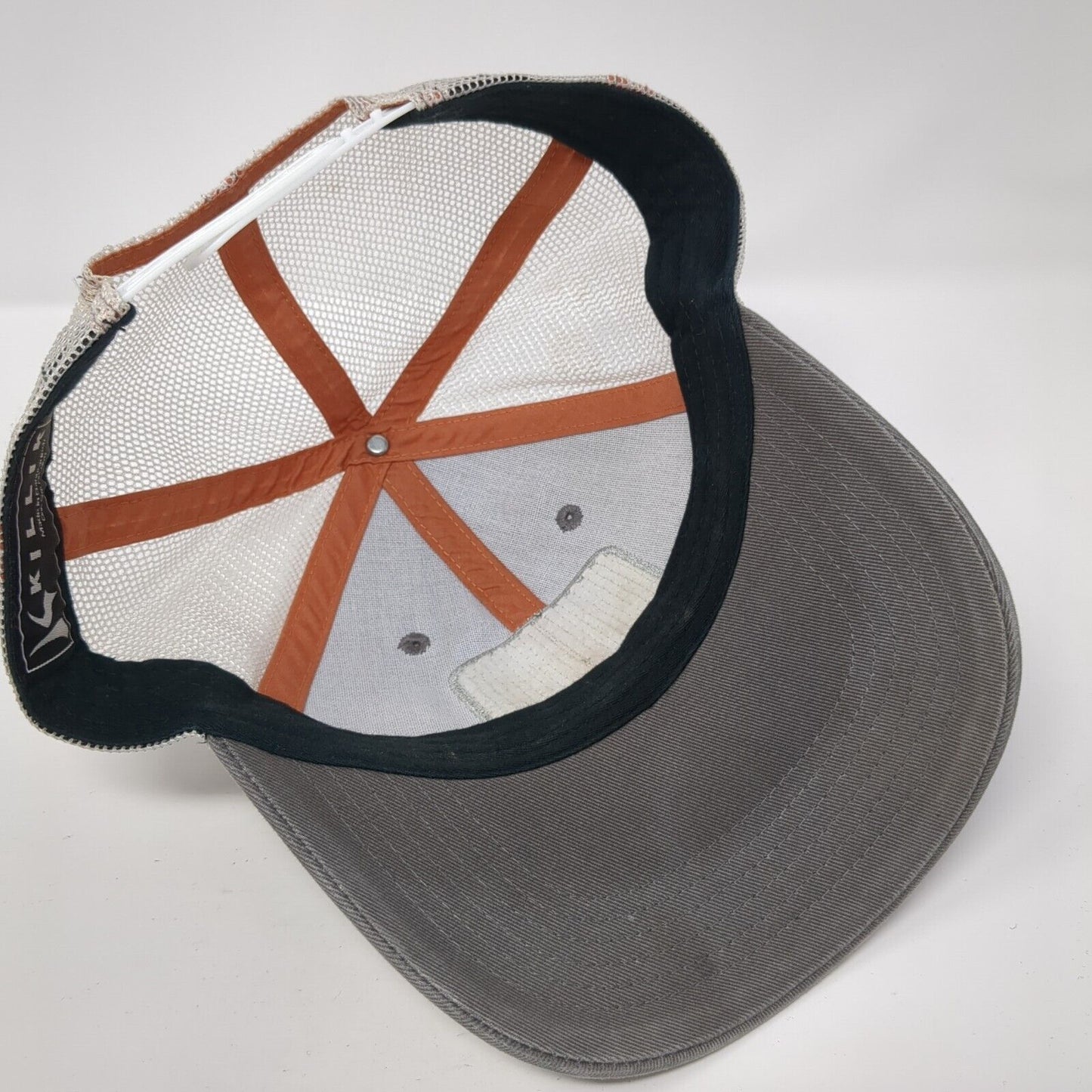 Killik Patch Snapback Mesh Back Trucker Hat Gray One Size Adjustable
