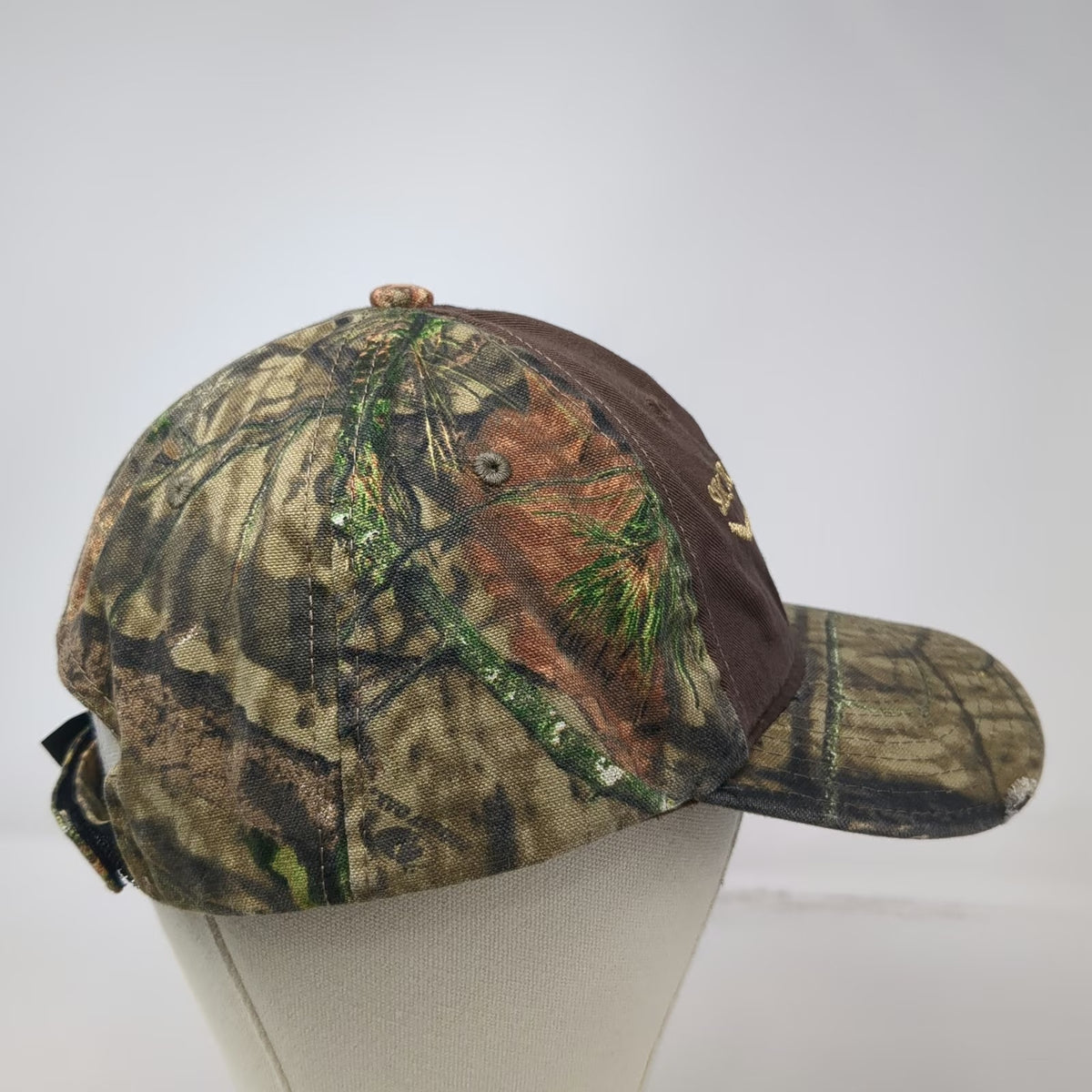 Port Authority Brown Camo Six Creeks Mercantile Longhorn Baseball Cap Hat OSFM