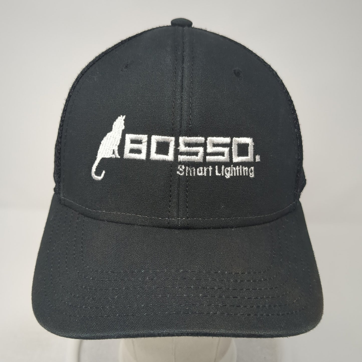 Bosso Smart Lighting Snapback Trucker Hat Black One Size Mesh Back Legacy