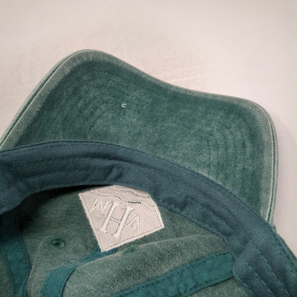 KC Caps Martha's Vineyard MHV Baseball Cap Green One Size Slideback Hat Cotton