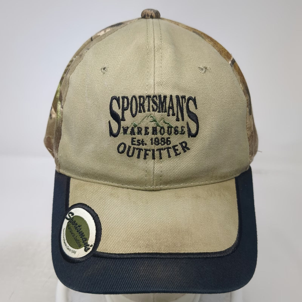 Sportsman's Warehouse Baseball Cap Beige One Size Camo Strapback Hat Outfitter