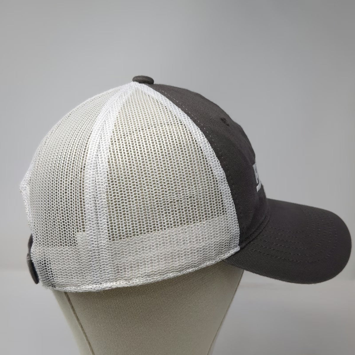 Outdoor Cap Gray One Size Baseball Brandt Embroidery Mesh Back Strapback Hat