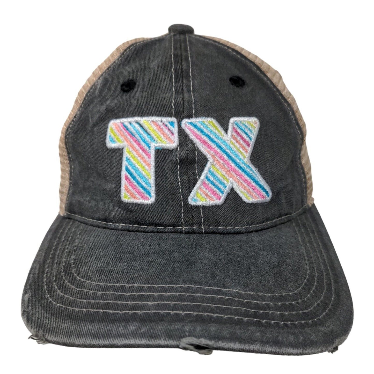 Chok Lids Men's Snapback Mesh Back Hat Multicolor Embroidered Texas Logo