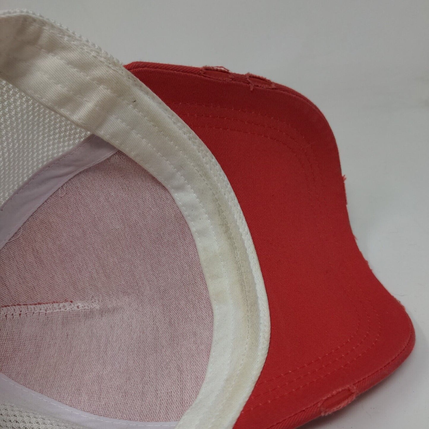 Unbranded Snapback Trucker Hat Multicolor OS Mesh Back Lace Trim Distressed