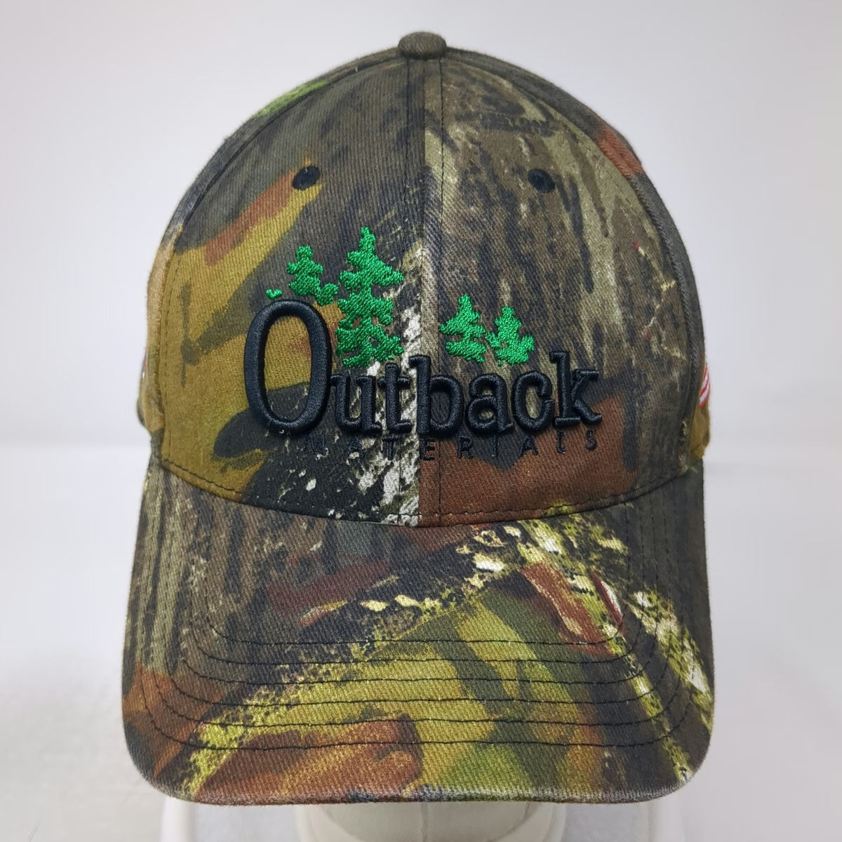 Cap America Baseball Cap Green OSFM Outback Materials 173rd Airborne Camo Hat