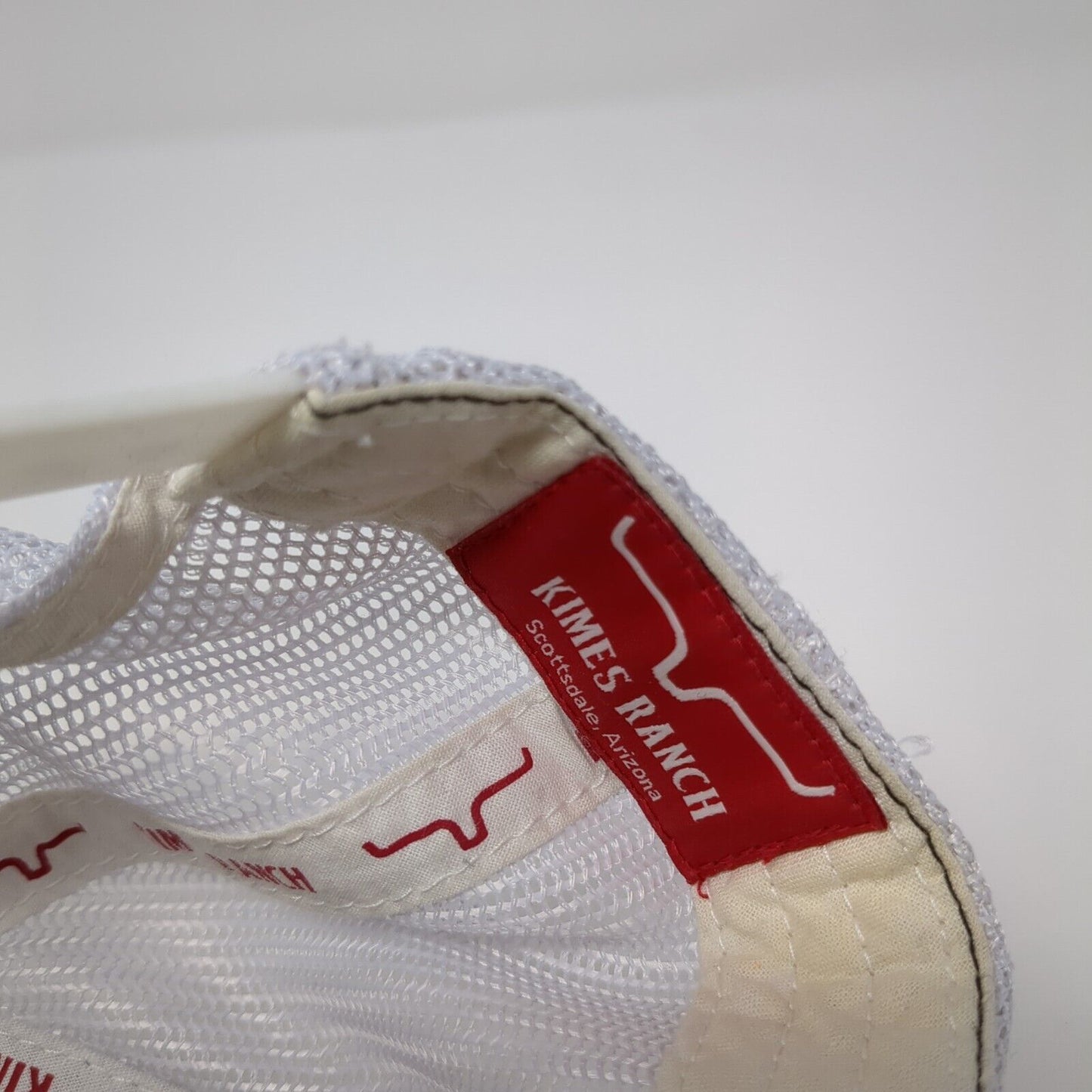 Kimes Ranch Snapback Mesh Back Trucker Hat Gray One Size Embroidered