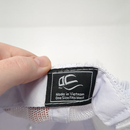 Outdoor Cap Strapback Trucker Hat White One Size Adjustable Mesh Back Blank