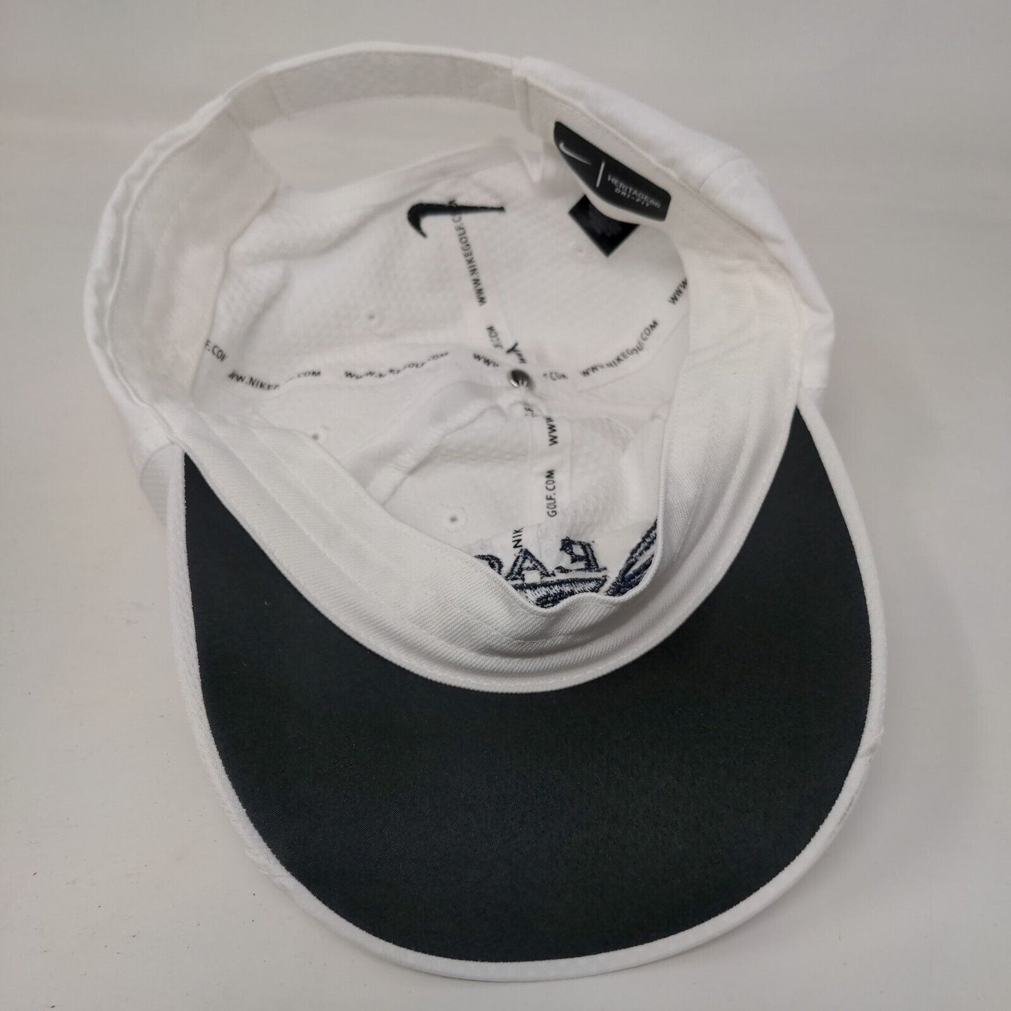 Eagle Pools Strapback Hat White One Size Adjustable Embroidered Nike Heritage86