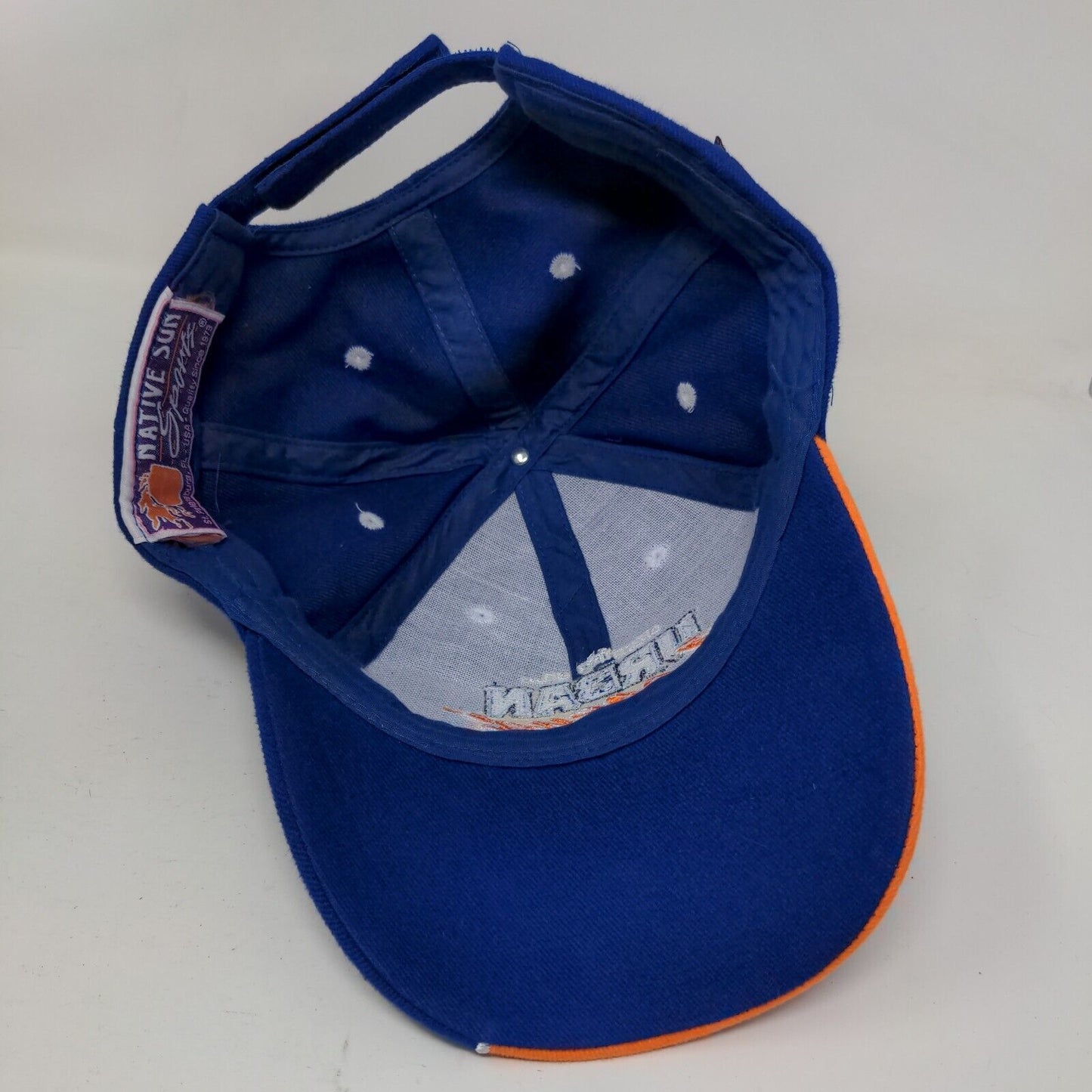 Creating An Urban Legend Strapback Hat Blue OSFM Embroidered Native Sun Sports