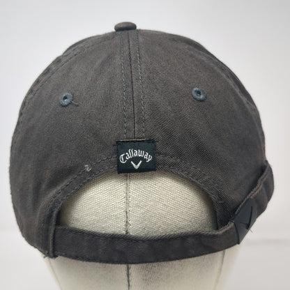 Callaway Baseball Cap Gray One Size Slideback Cotton Golf Embroidered Logo Hat