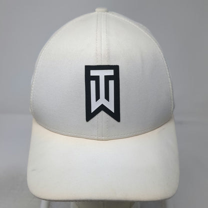 Nike Baseball Cap White L Tiger Woods TW Logo Dri-FIT Perforated Classic 99 Hat
