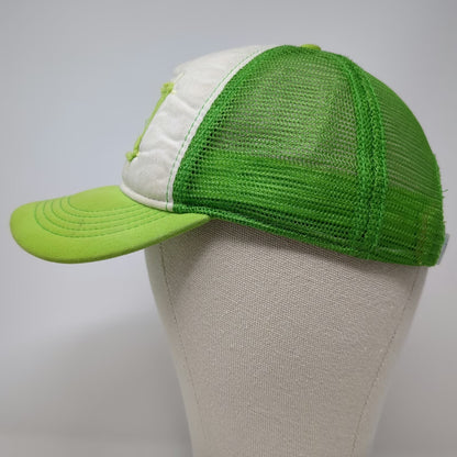 O'Neill Trucker Hat Green One Size Mesh Back Snapback Logo Patch Floral Print