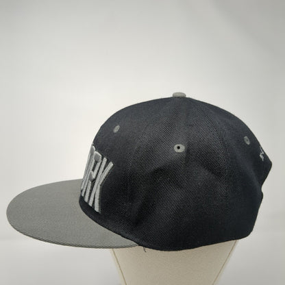 New York Snapback Hat Black One Size Embroidered Adjustable Colorblock