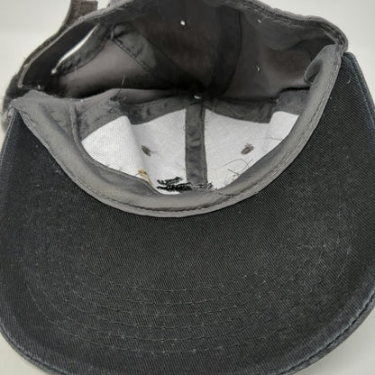 Baseball Cap Gray Black One Size Alaska Moose EST 1959 Embroidered Strapback Hat