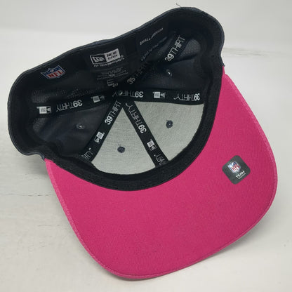 Pittsburgh Steelers NFL New Era Hat Gray Pink White M Breast Cancer Awareness