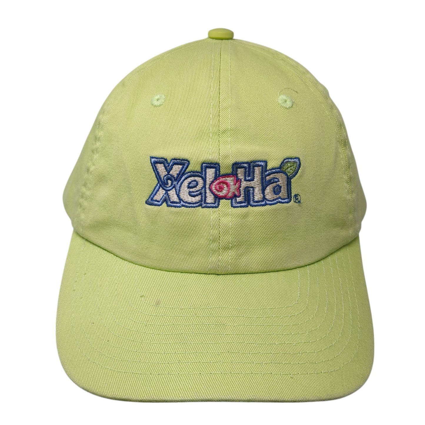 XeloHa Slideback Baseball Cap Green One Size Adjustable Embroidered 6 Panel