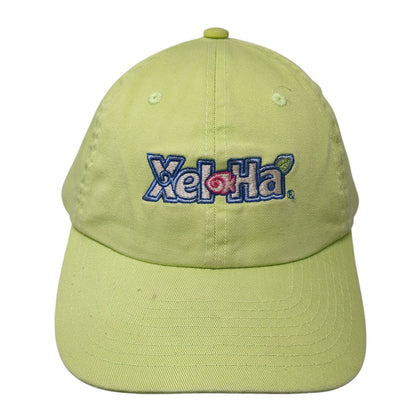 XeloHa Slideback Baseball Cap Green One Size Adjustable Embroidered 6 Panel