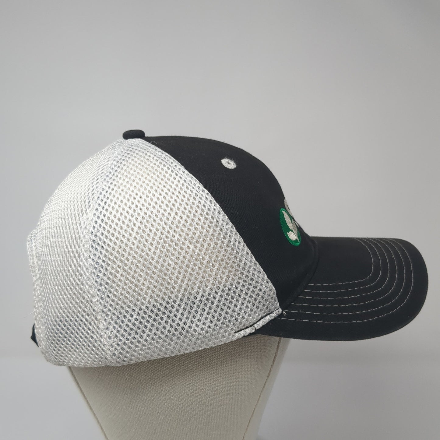 Stine Strapback Mesh Back Hat Black One Size Adjustable Embroidered