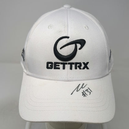 Baseball Cap White One Size GETTRX WRT Racing Signed Signature #31 Sponsor Hat