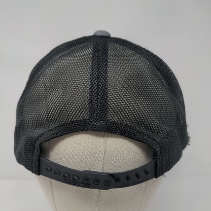 EB Snapback Trucker Hat Gray One Size Adjustable Mesh Back Pacific Headwear
