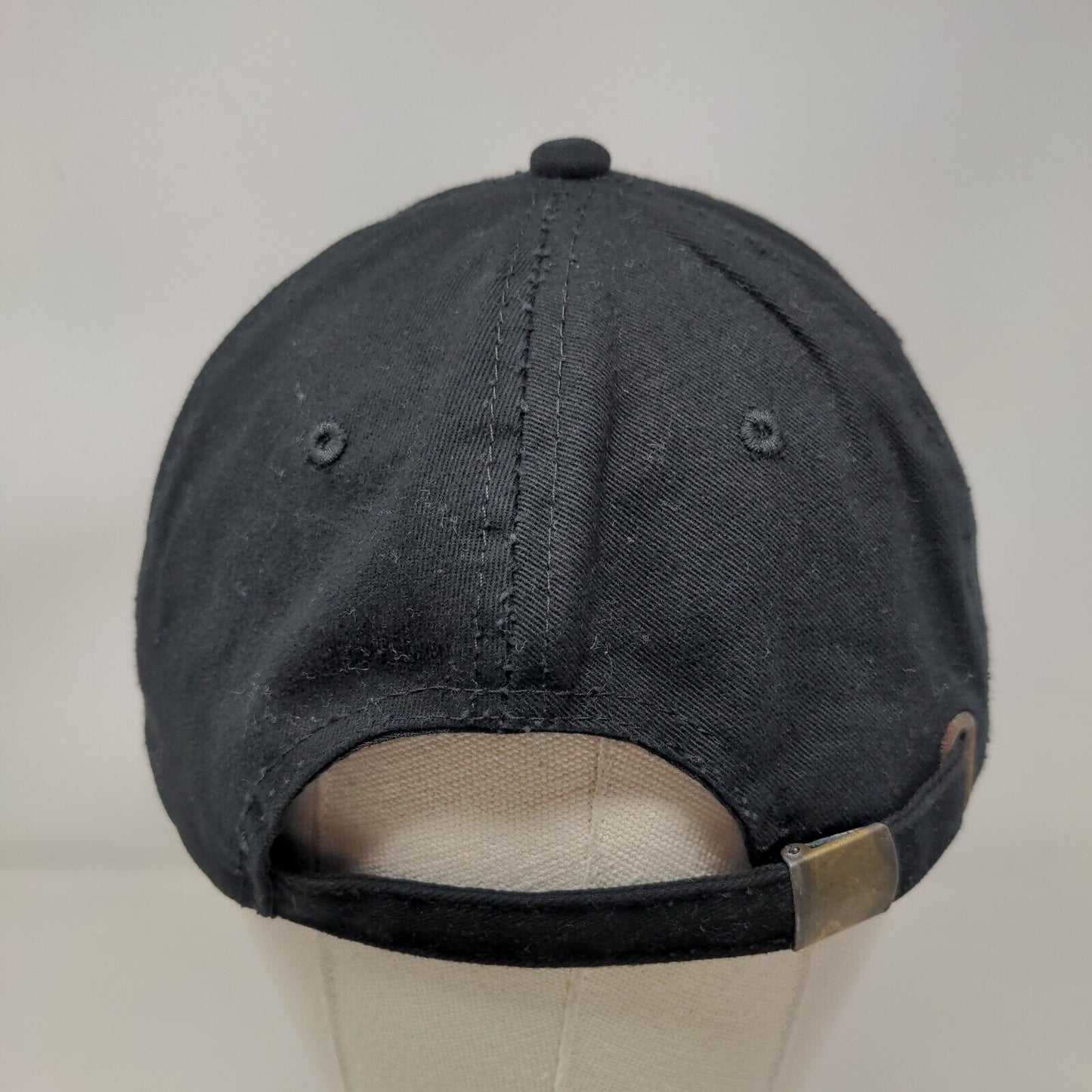 New Chef Slideback Hat Black One Size Adjustable Solid Blank 6 Panel
