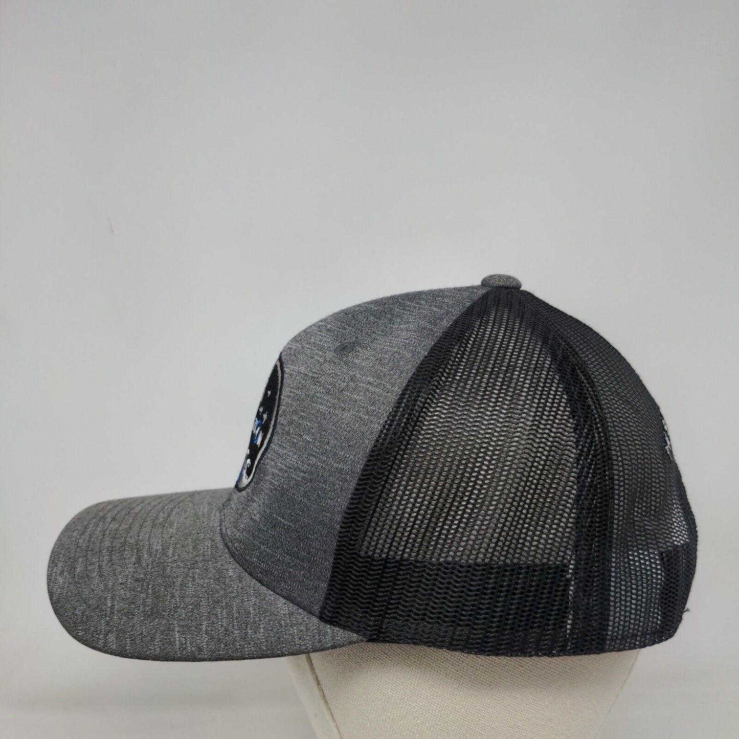 Inspiration Snapback Mesh Back Trucker Hat Gray One Size Embroidered