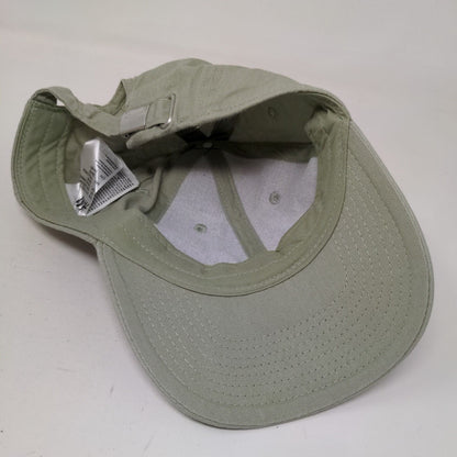 H&M Slideback Hat Green One Size Adjustable Vented Holes Cotton Blank