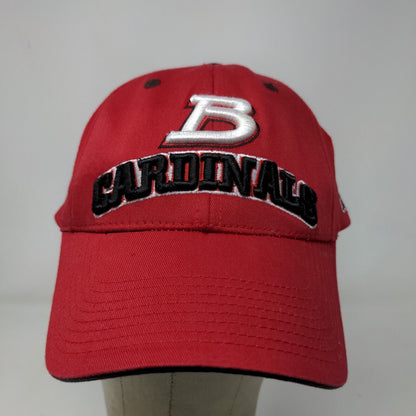 Captivating Headwear 1 Stop Men's Snapback Hat Red Ball State Cardinals Logo