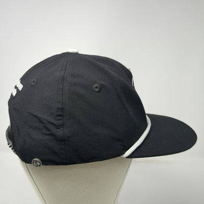 Pins & Aces 5 Panel Black One Size Hat Freedom Youth Tree Heart Rope Snapback