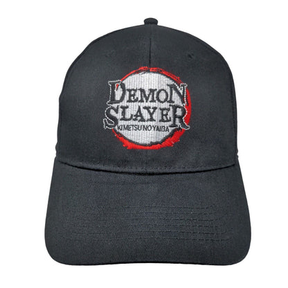 Demon Slayer Kimetsu No Yaiba Slideback Hat Black One Size Embroidered