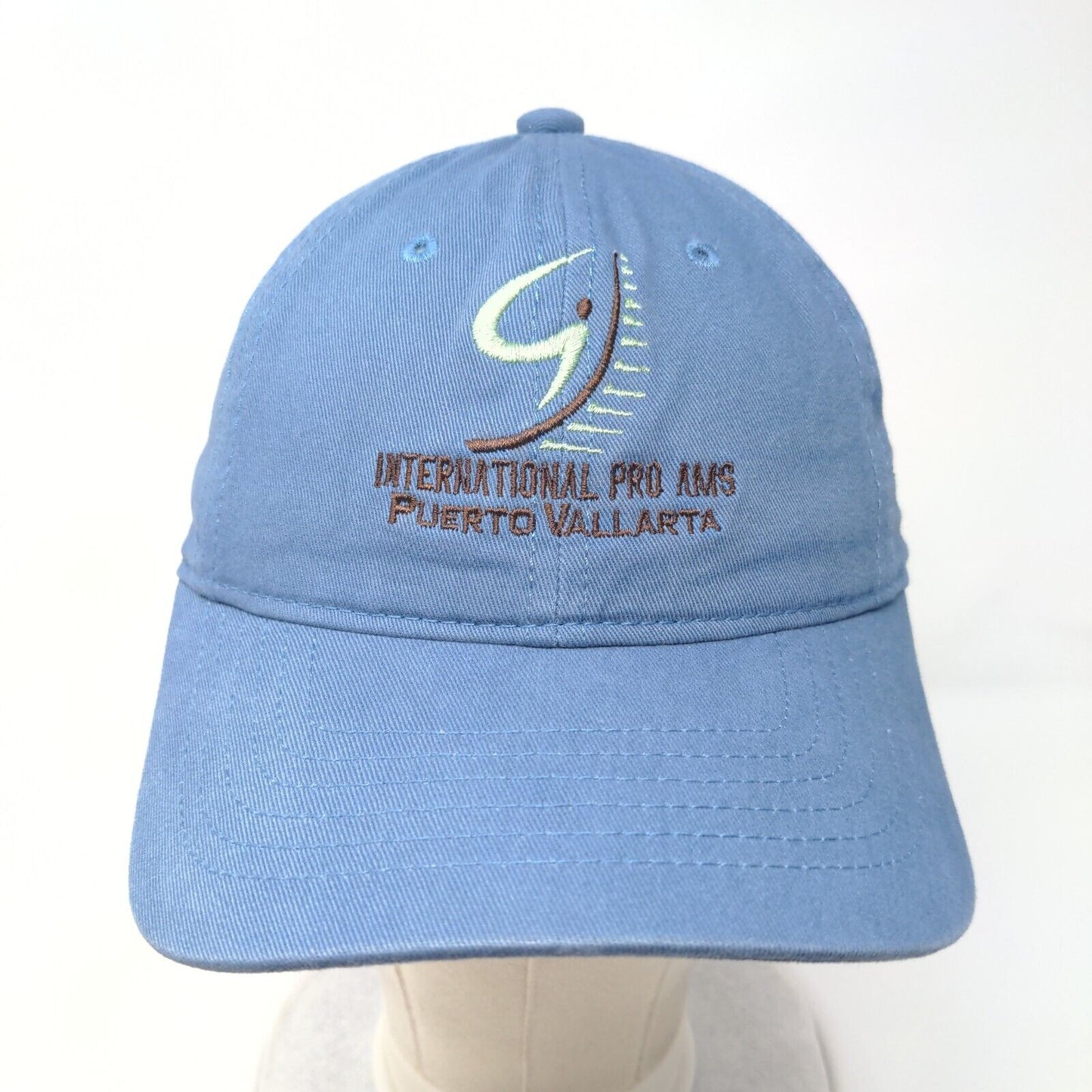 International Pro Ams Puerto Vallarta Slideback Hat Blue OS Adjustable Explosion