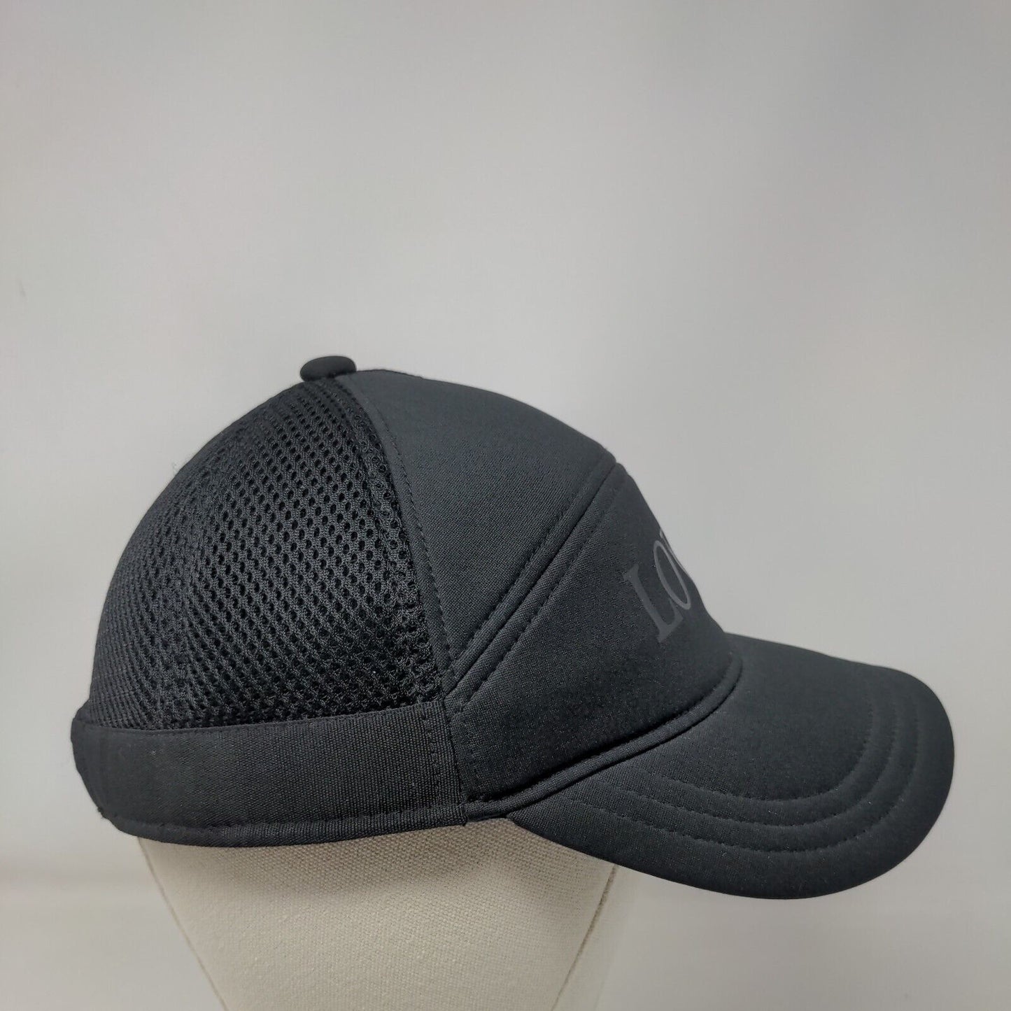 Love Snapback Mesh Back Hat Black Small Adjustable Solid Crazy 8