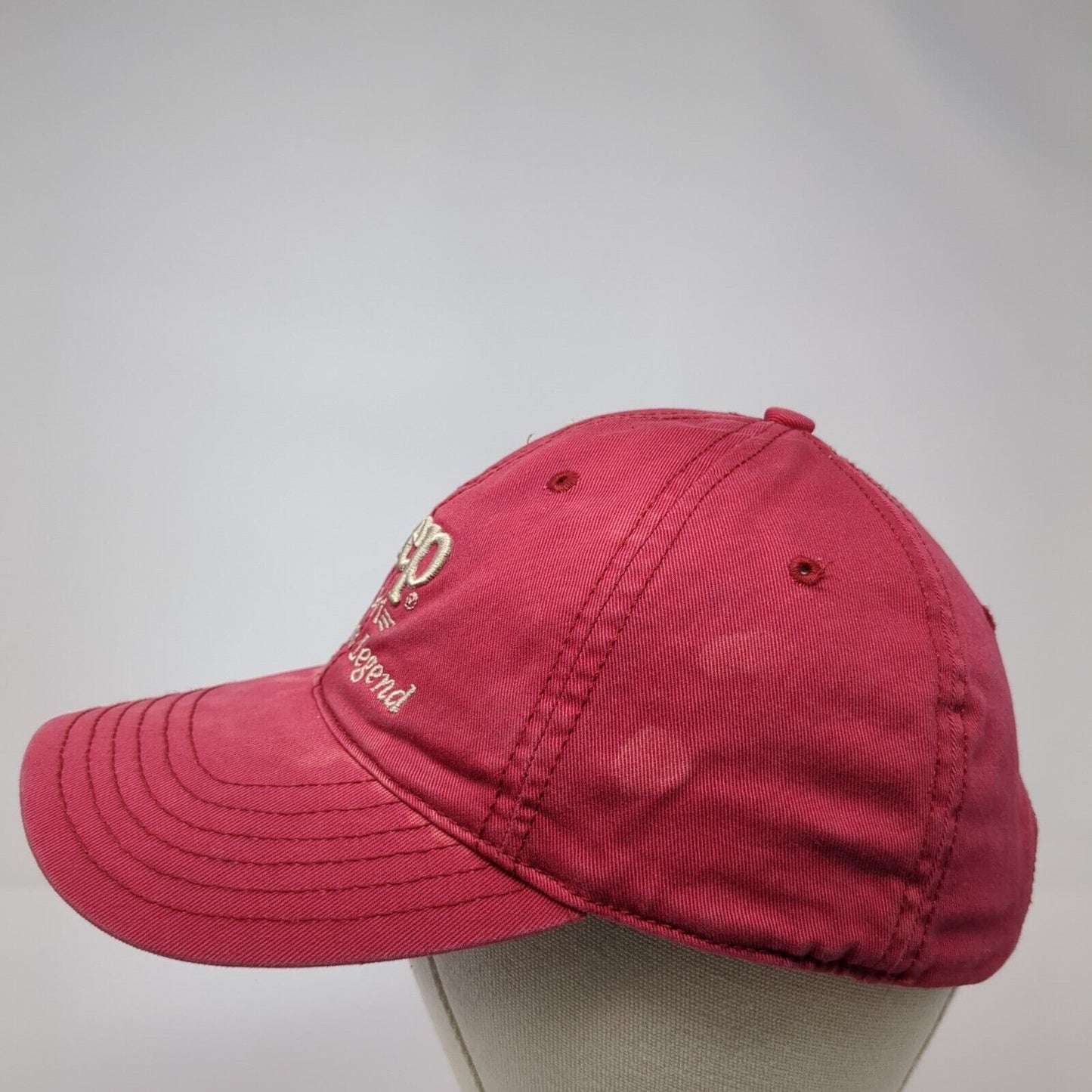 Jeep American Legend Slideback Hat Red One Size Adjustable Embroidered