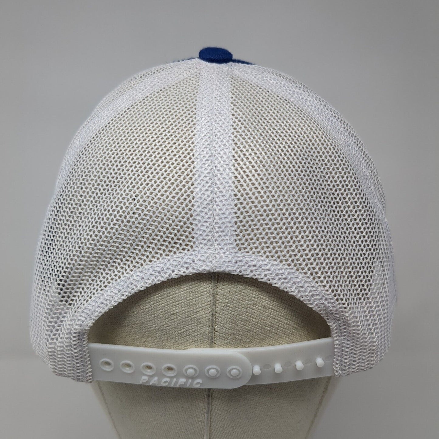 Middleton Snapback Trucker Hat Blue OS Adjustable Mesh Back Pacific Headwear