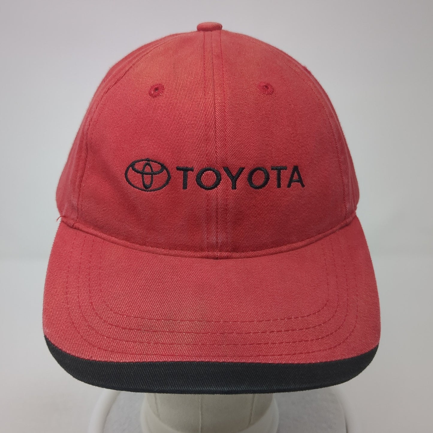 Toyota Slideback Baseball Cap red One Size Adjustable Embroidered 6 Panel