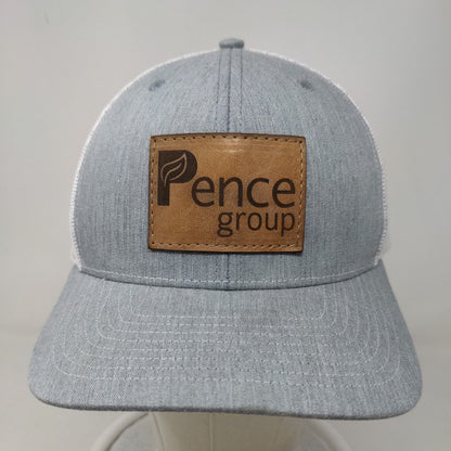 Richardson Style 112 Men's Snapback Mesh Back Trucker Hat Gray Pence Group Logo