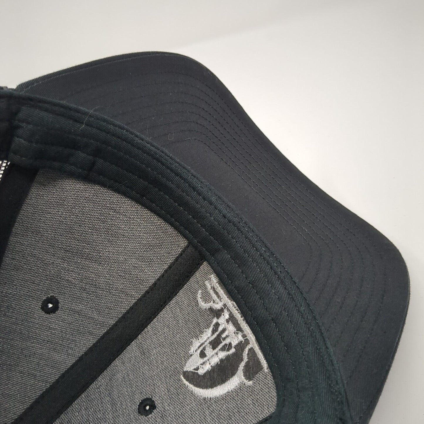 Challenger Companies, Inc. Snapback Trucker Hat Black One Size Mesh Back