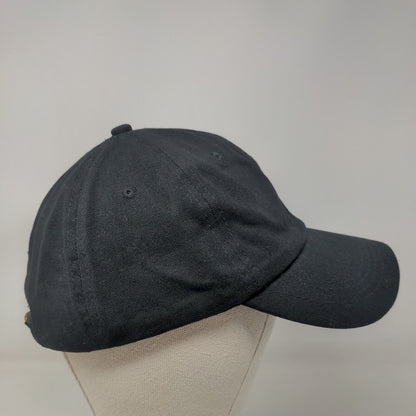 Portillos Slideback Hat Black Embroidered Employee Uniform Logo Adjustable