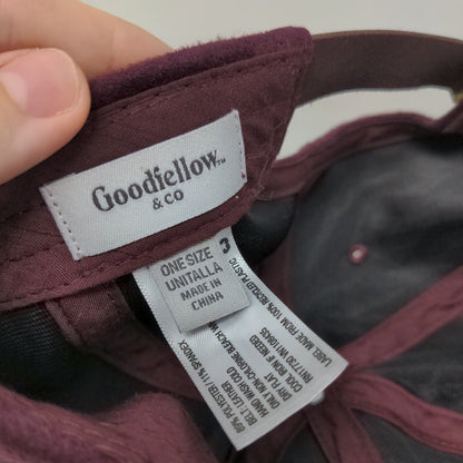 Goodfellow & Co. Slideback Hat Purple One Size Adjustable Blank 6 Panel