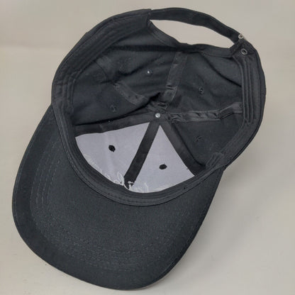 Tribe Slideback Hat Black One Size Embroidered Adjustable Vent Holes