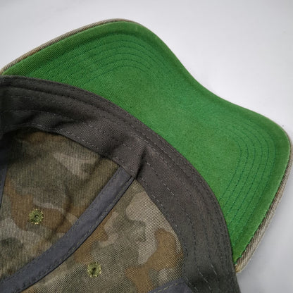 Legacy Trucker Hat Green One Size Camo Mesh Snapback Leather Patch Perigee Group
