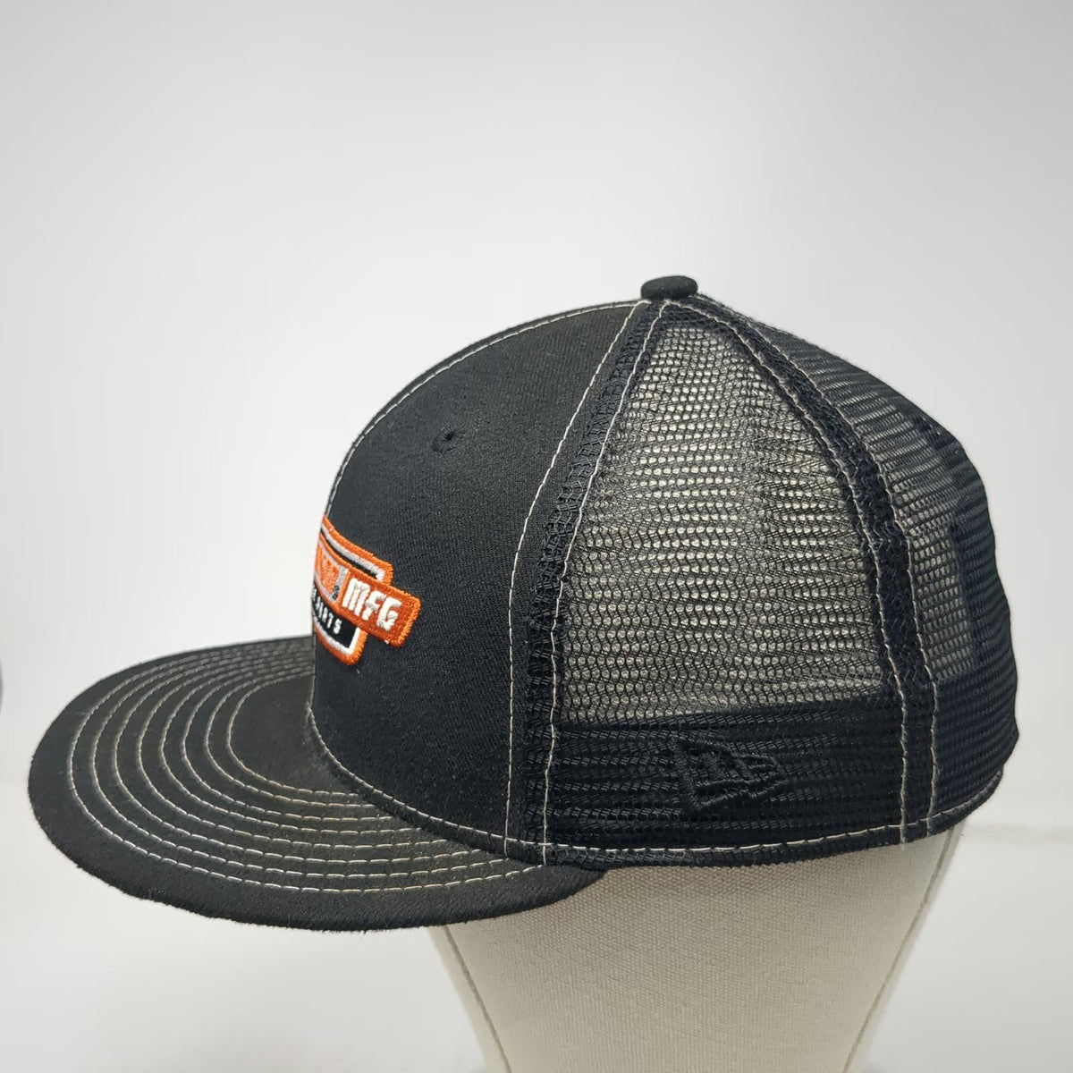 New Era Harley-Davidson Performance Parts Black 7 1/4 Baseball Cap Hat Mesh Back