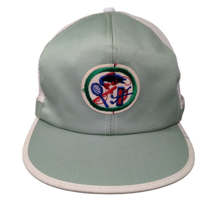 Unbranded Snapback Hat Green L/XL Adjustable Embroidered Breathable Mesh 6 Panel