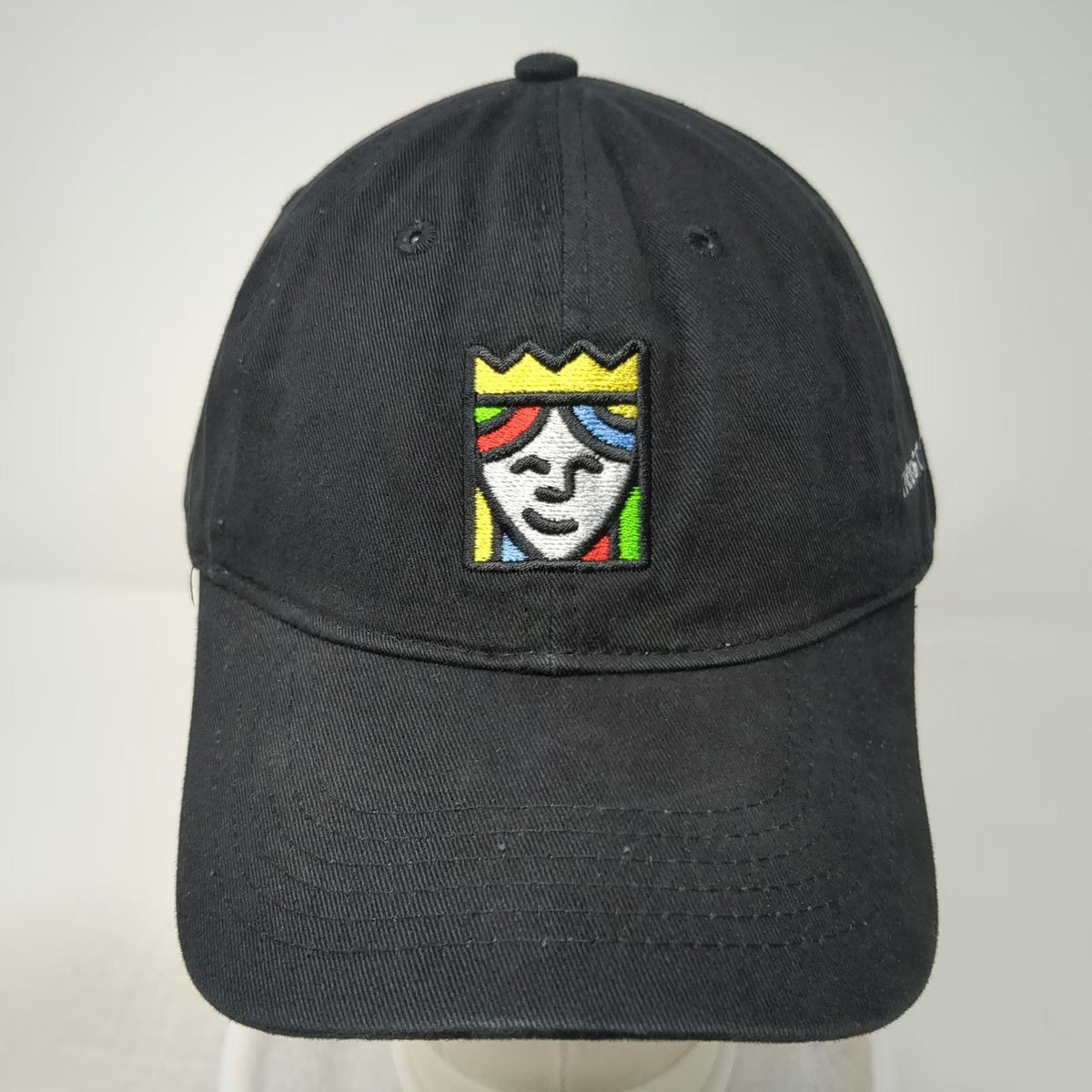Queensboro Baseball Cap Black One Size Trust The Queen Logo Slideback Hat