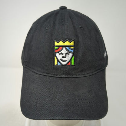 Queensboro Baseball Cap Black One Size Trust The Queen Logo Slideback Hat