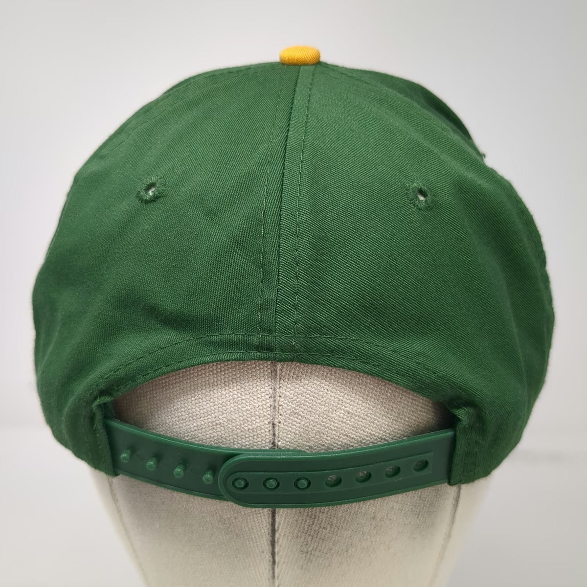 Oakland Athletics MLB Twins Snapback Hat Green Yellow White One Size Gray Brim