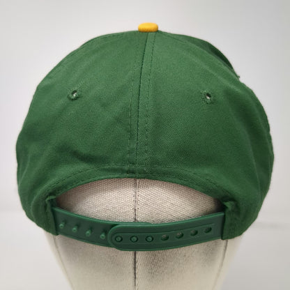 Oakland Athletics MLB Twins Snapback Hat Green Yellow White One Size Gray Brim