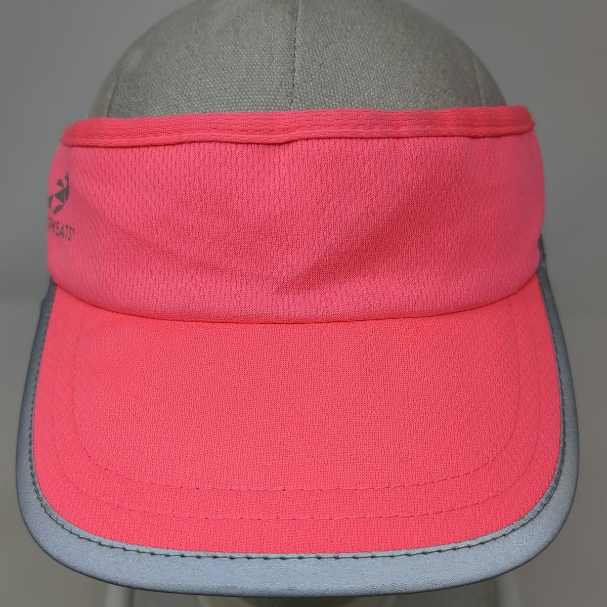 Headsweats Visor Pink One Size Reflective Elastic Polyester Running Sport Hat