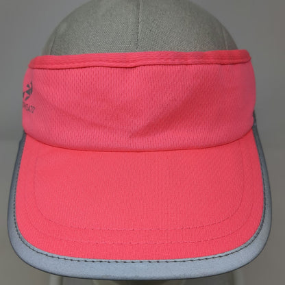 Headsweats Visor Pink One Size Reflective Elastic Polyester Running Sport Hat